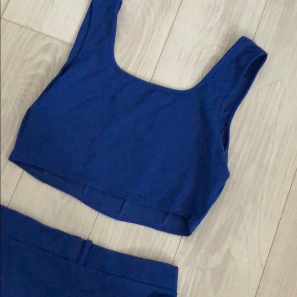 Two piece flare pants set W/ corset inspired top - Picture 9 of 9